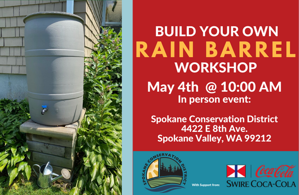 Rain Barrel Workshop Saturday, May 4th 2024